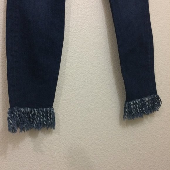 Frame Denim Mid-rise Skinny Jeans Frayed Hem - Picture 6 of 11